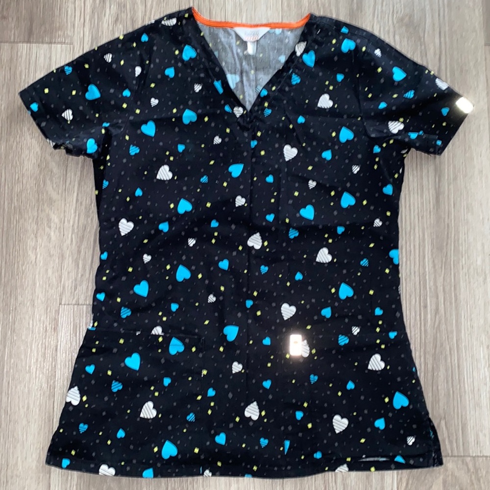 Code Happy Scrub Top